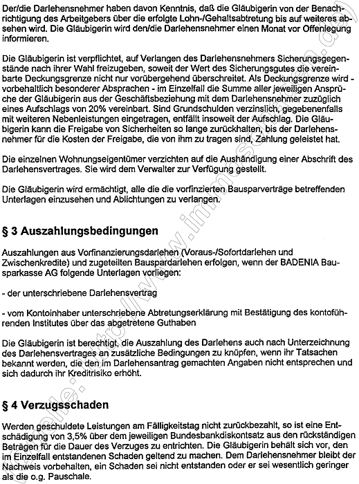 HMG Mietpool Melle, Badenia Darlehensvertrag 1995: Helgolandstraße, Seite 5